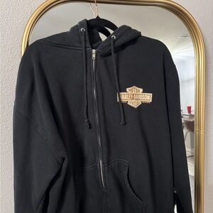 Harley-Davidson Black Zip-Up Hoodie